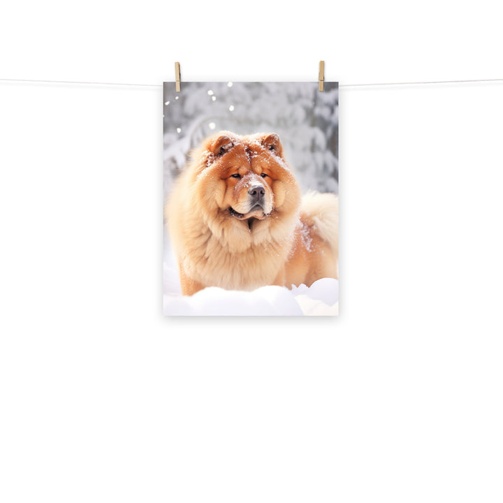 Chow Chow Photo paper poster - PosterfyAI.com