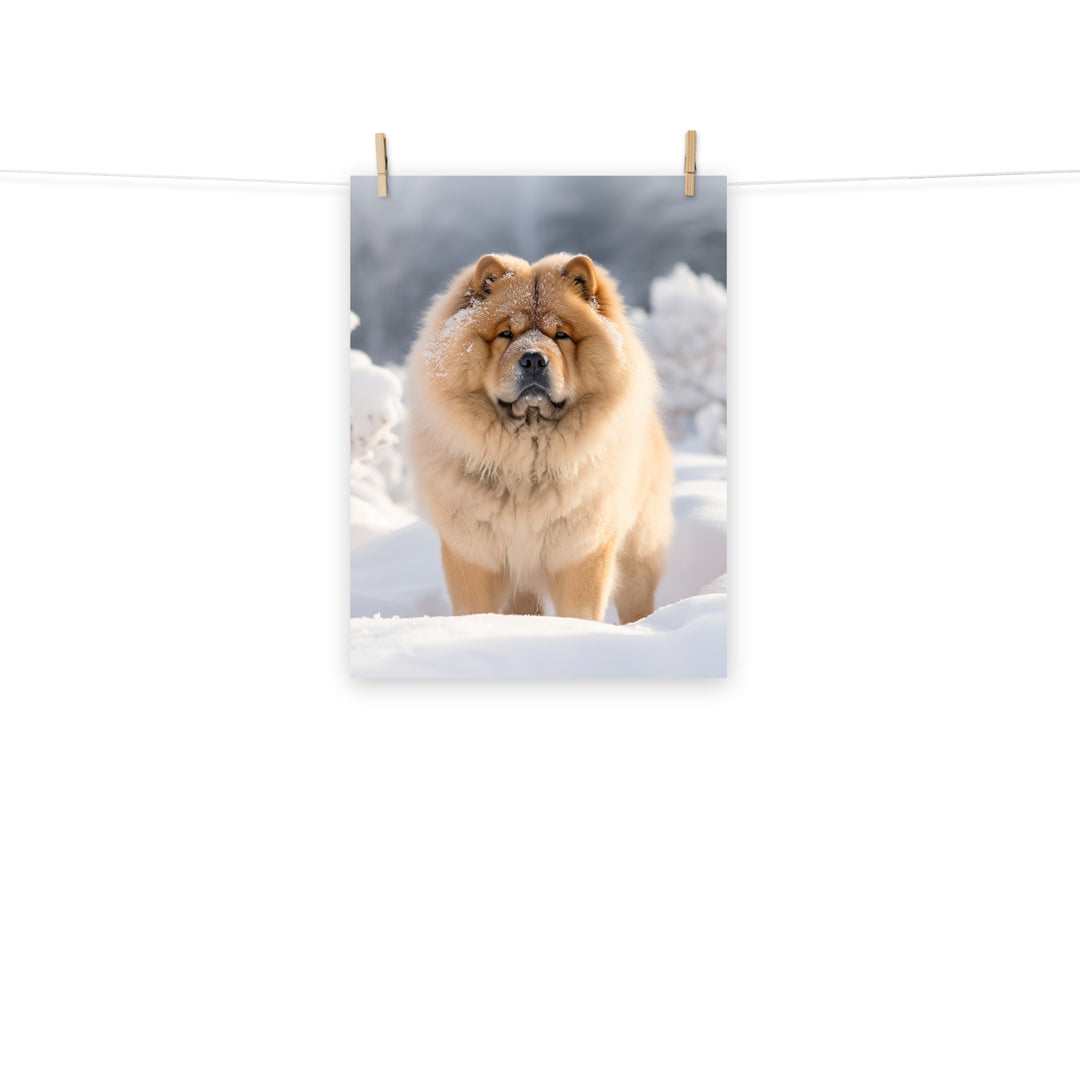 Chow Chow Photo paper poster - PosterfyAI.com