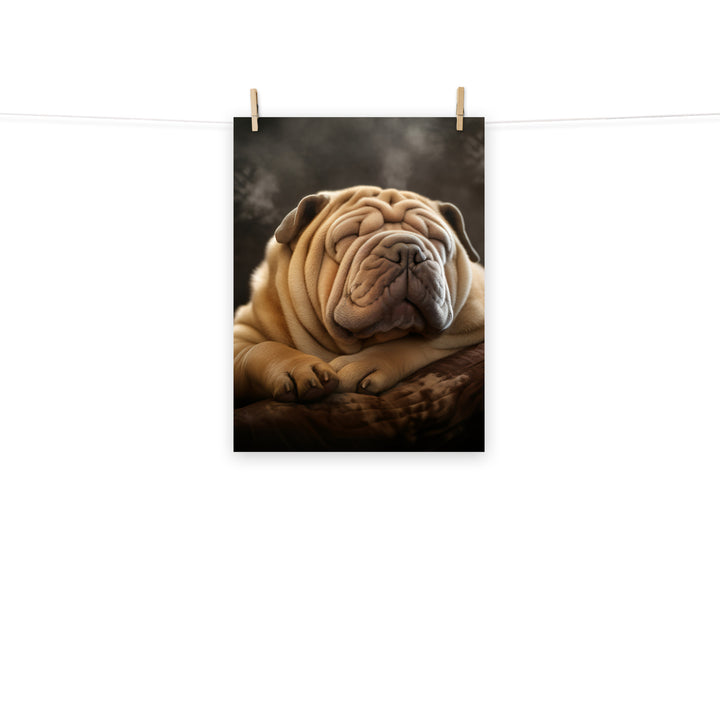 Shar Pei Photo paper poster - PosterfyAI.com