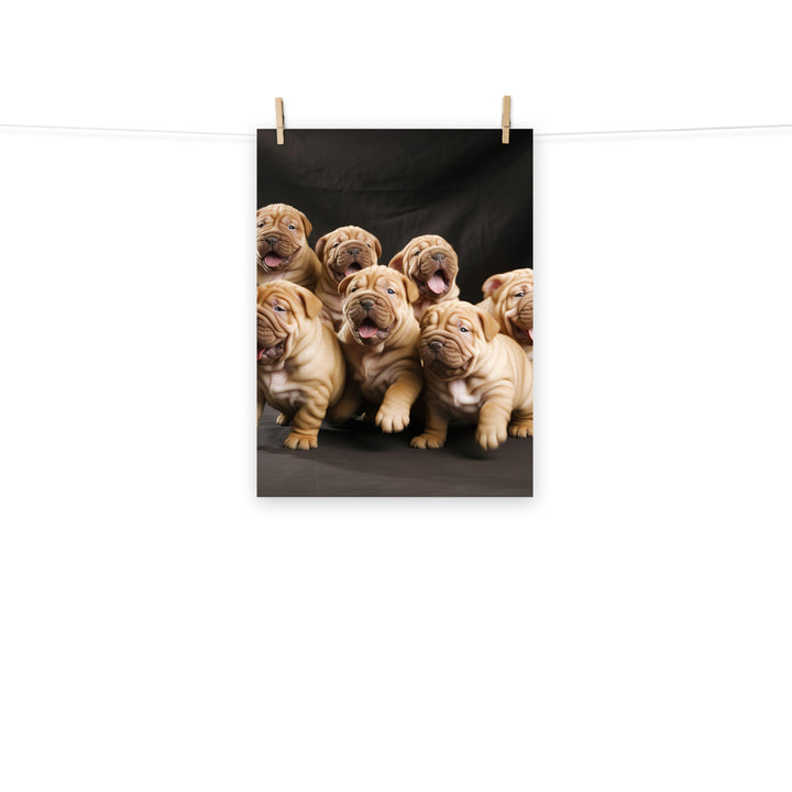 Shar Pei Photo paper poster - PosterfyAI.com