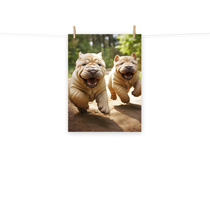 Shar Pei Photo paper poster - PosterfyAI.com