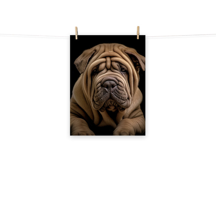 Shar Pei Photo paper poster - PosterfyAI.com