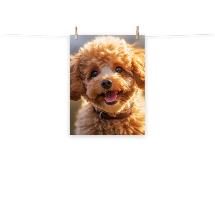 Poodle Photo paper poster - PosterfyAI.com