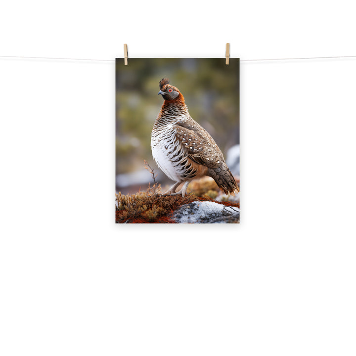 Grouse Photo paper poster - PosterfyAI.com