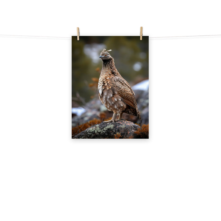 Grouse Photo paper poster - PosterfyAI.com