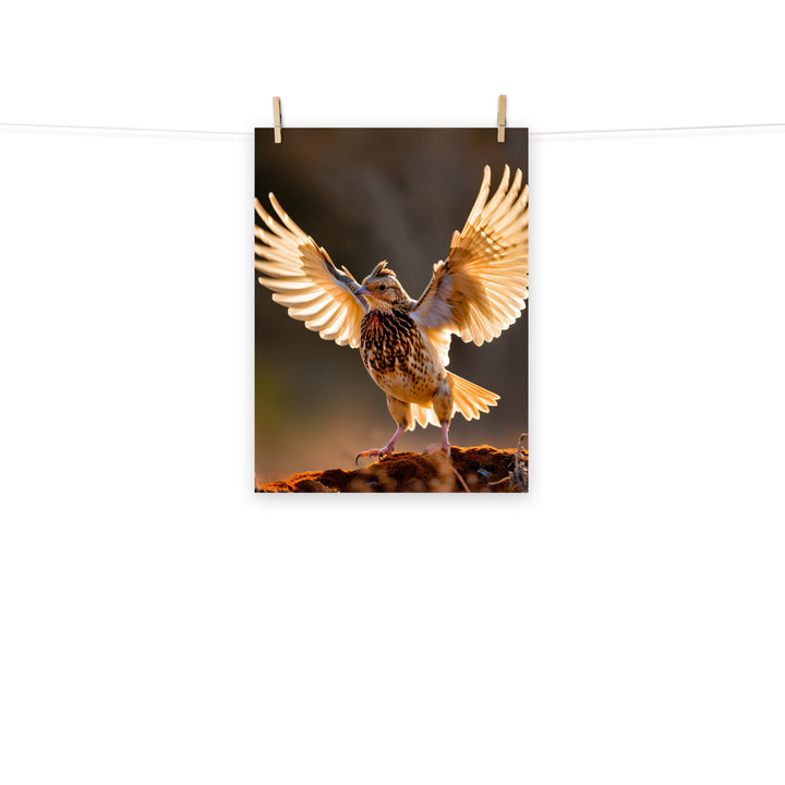 Quail Photo paper poster - PosterfyAI.com