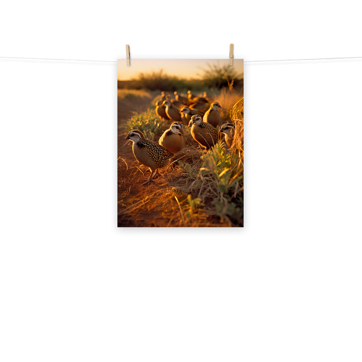 Quail Photo paper poster - PosterfyAI.com
