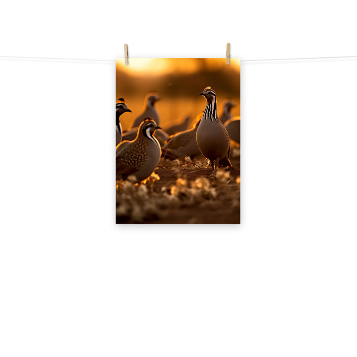 Quail Photo paper poster - PosterfyAI.com