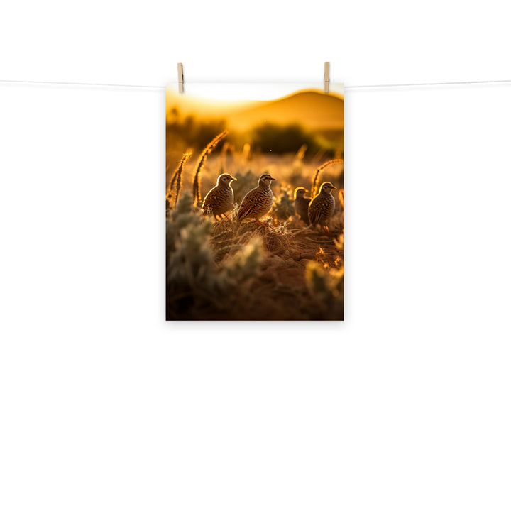 Quail Photo paper poster - PosterfyAI.com