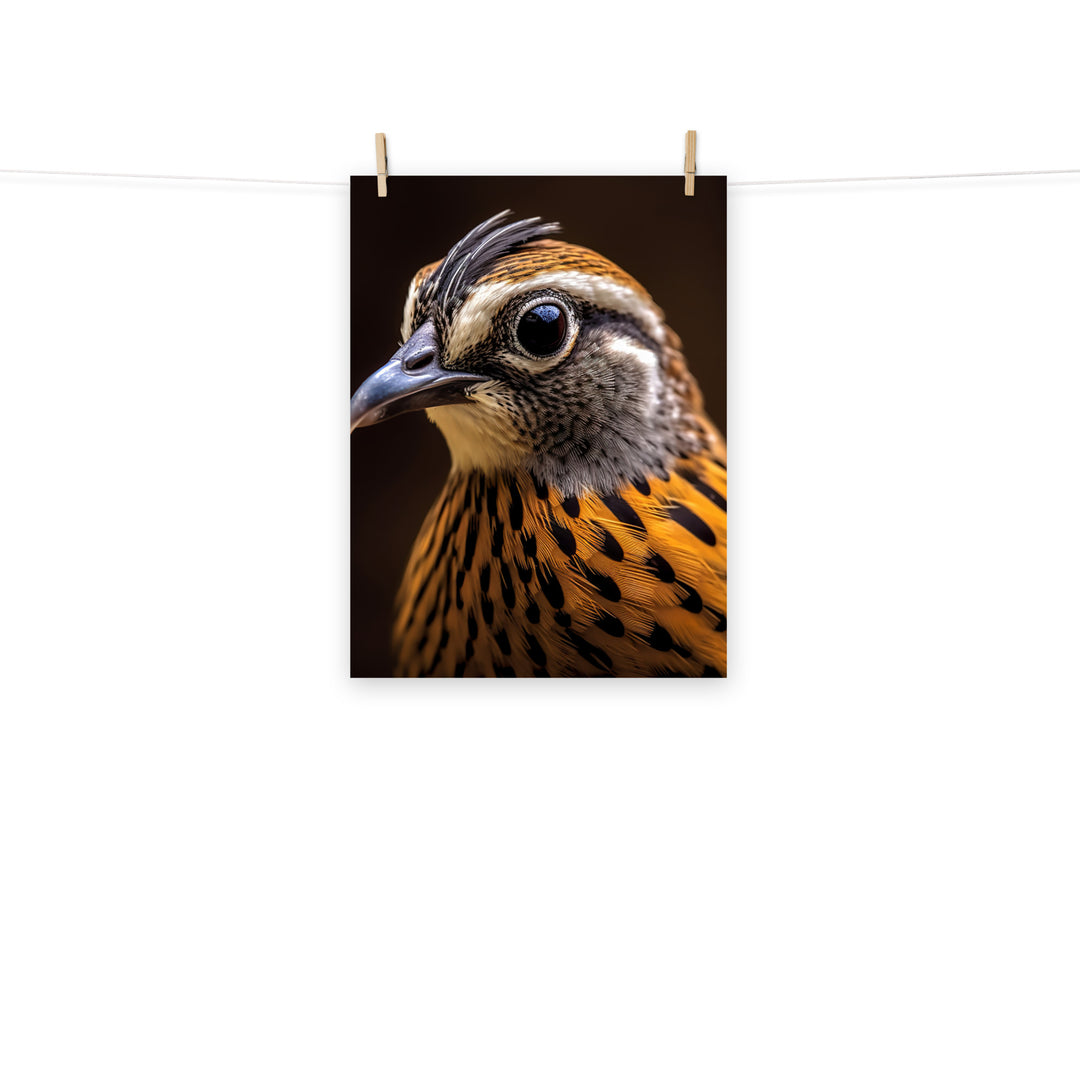 Quail Photo paper poster - PosterfyAI.com