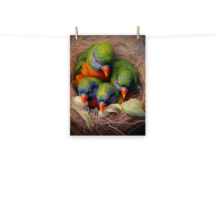 Lorikeet Photo paper poster - PosterfyAI.com