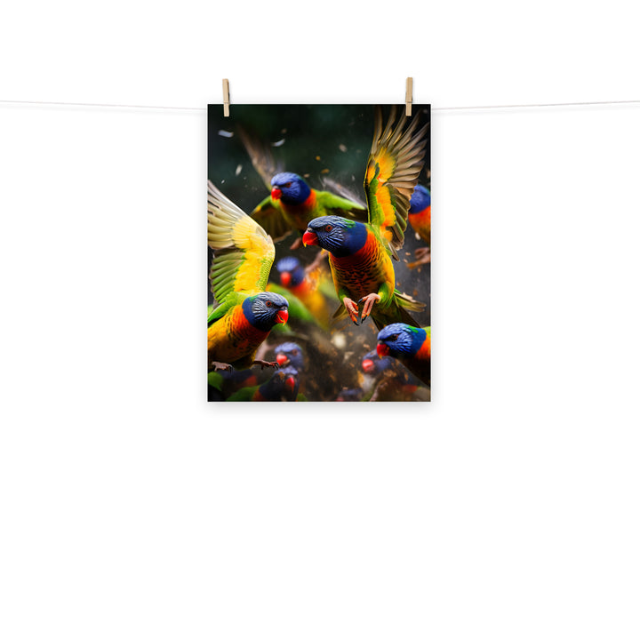 Lorikeet Photo paper poster - PosterfyAI.com