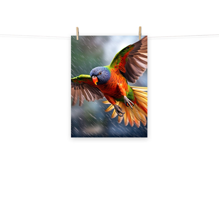 Lorikeet Photo paper poster - PosterfyAI.com
