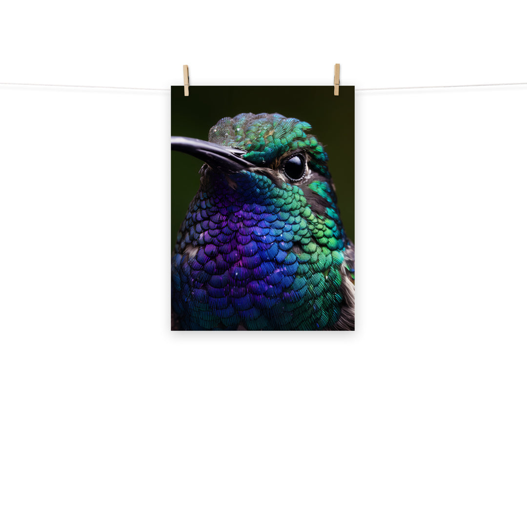 Hummingbird Photo paper poster - PosterfyAI.com