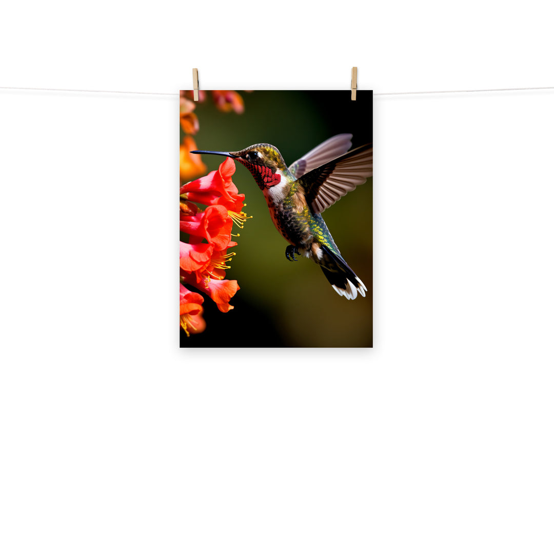 Hummingbird Photo paper poster - PosterfyAI.com