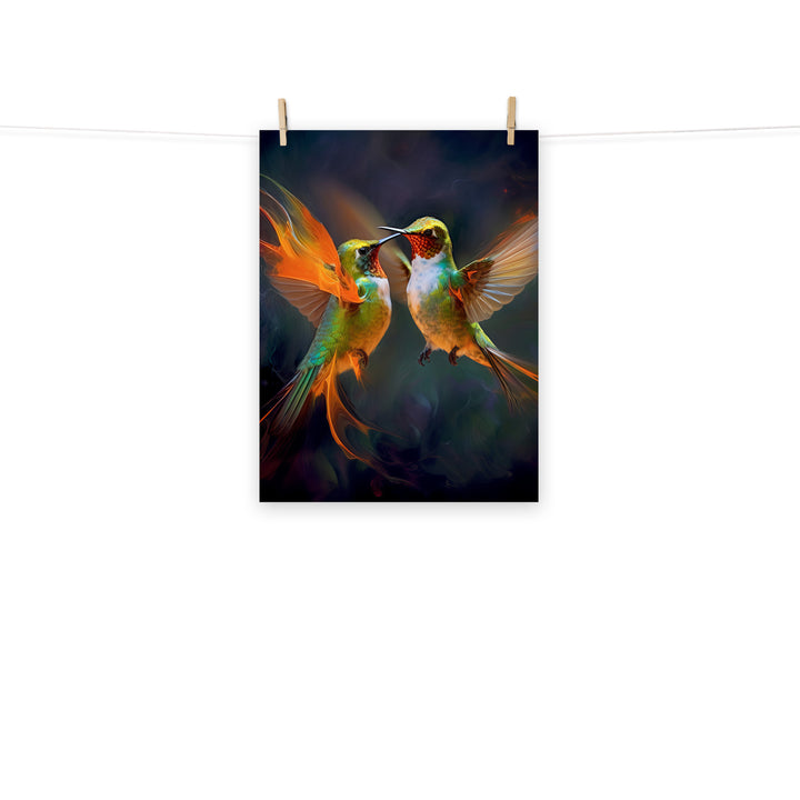 Hummingbird Photo paper poster - PosterfyAI.com