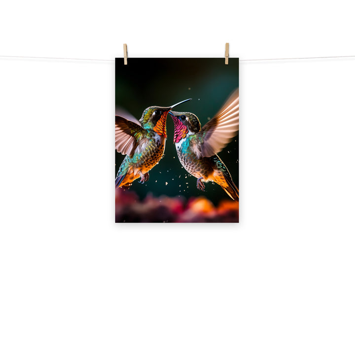 Hummingbird Photo paper poster - PosterfyAI.com