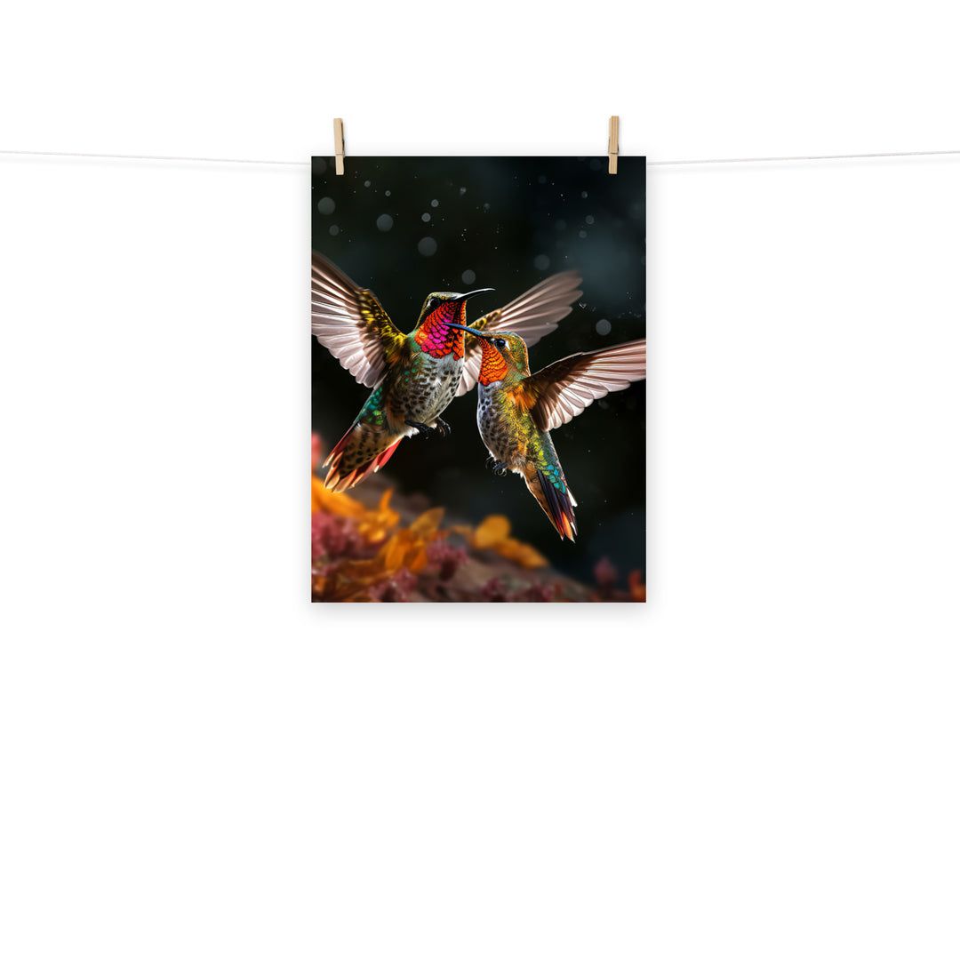 Hummingbird Photo paper poster - PosterfyAI.com
