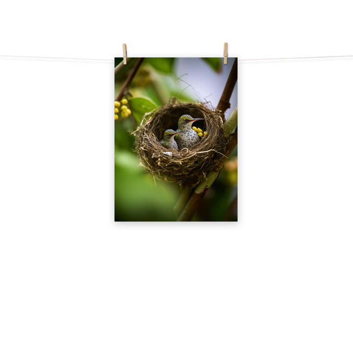 Hummingbird Photo paper poster - PosterfyAI.com