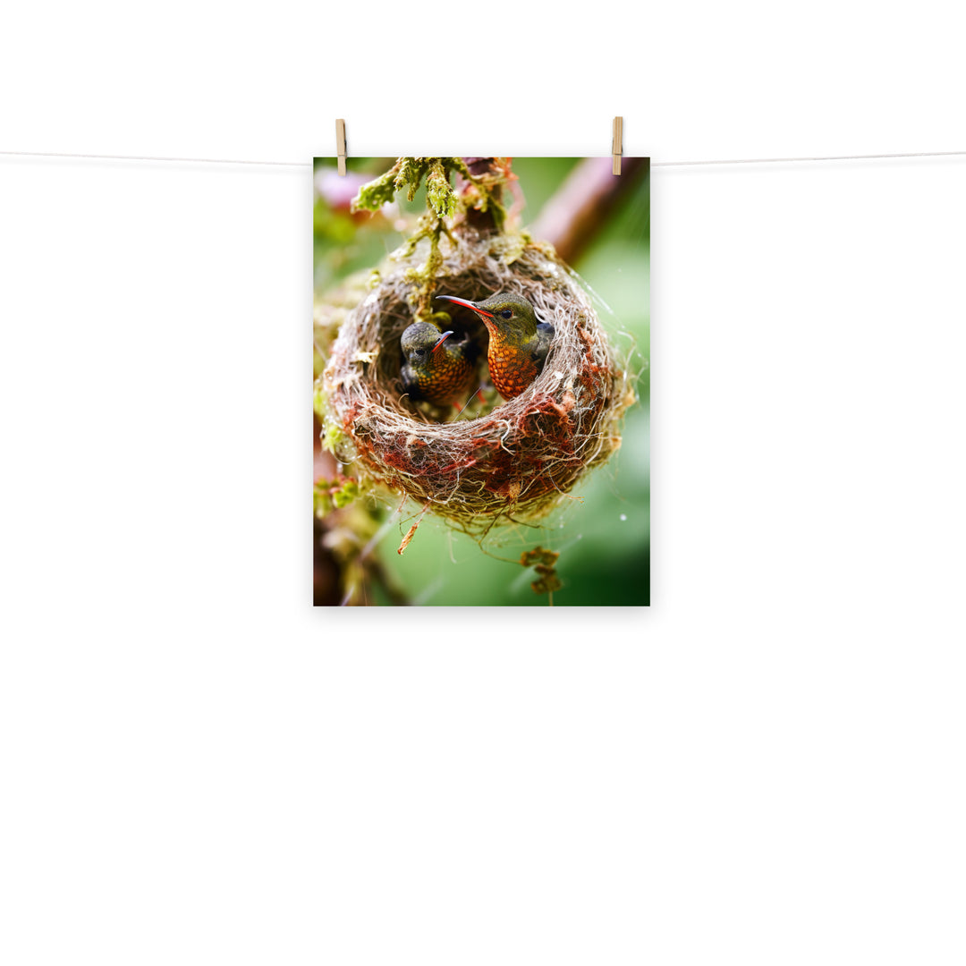 Hummingbird Photo paper poster - PosterfyAI.com