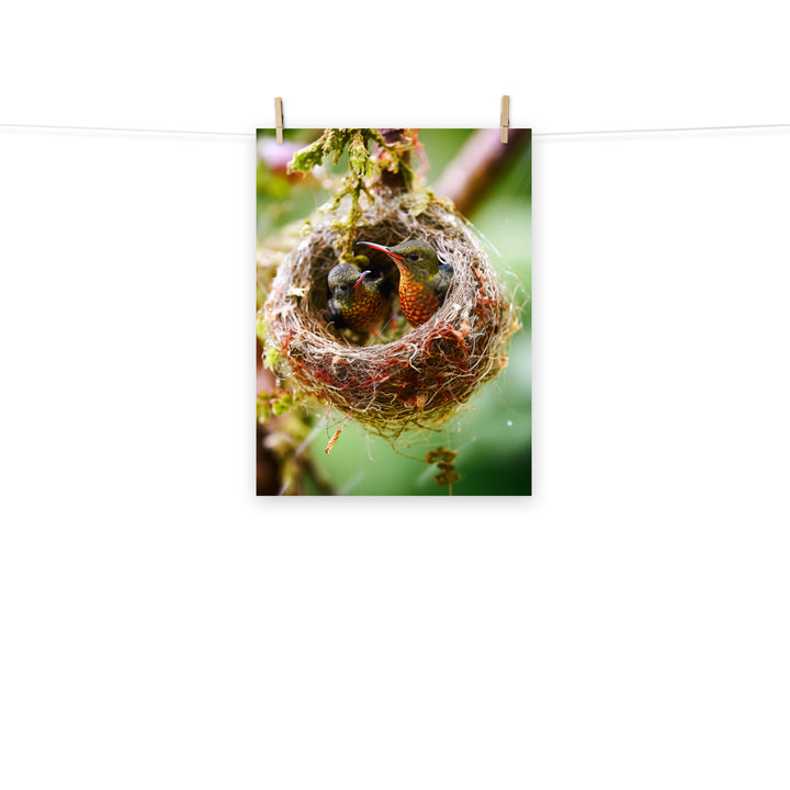Hummingbird Photo paper poster - PosterfyAI.com