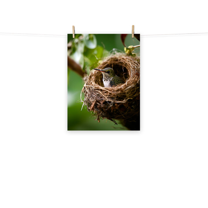 Hummingbird Photo paper poster - PosterfyAI.com