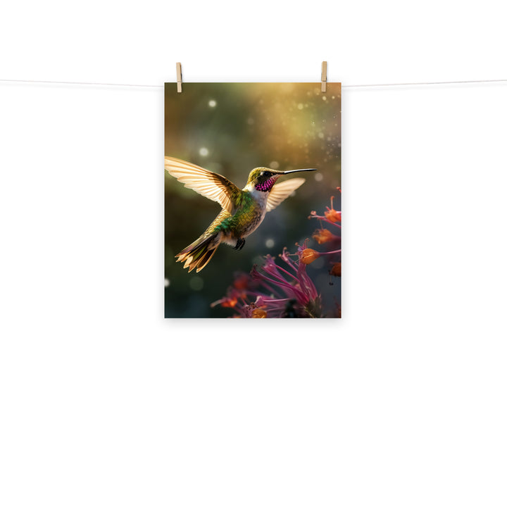 Hummingbird Photo paper poster - PosterfyAI.com