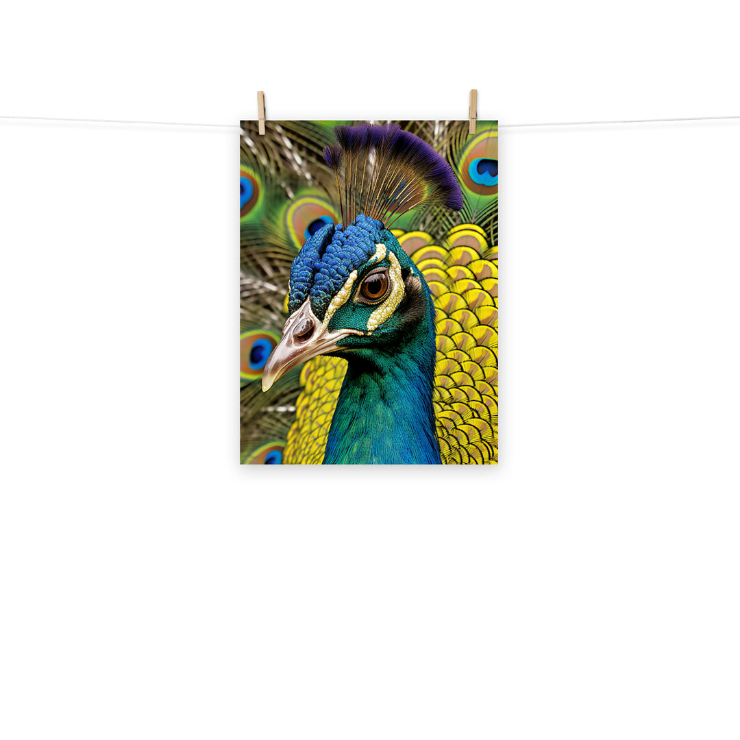 Peacock Photo paper poster - PosterfyAI.com