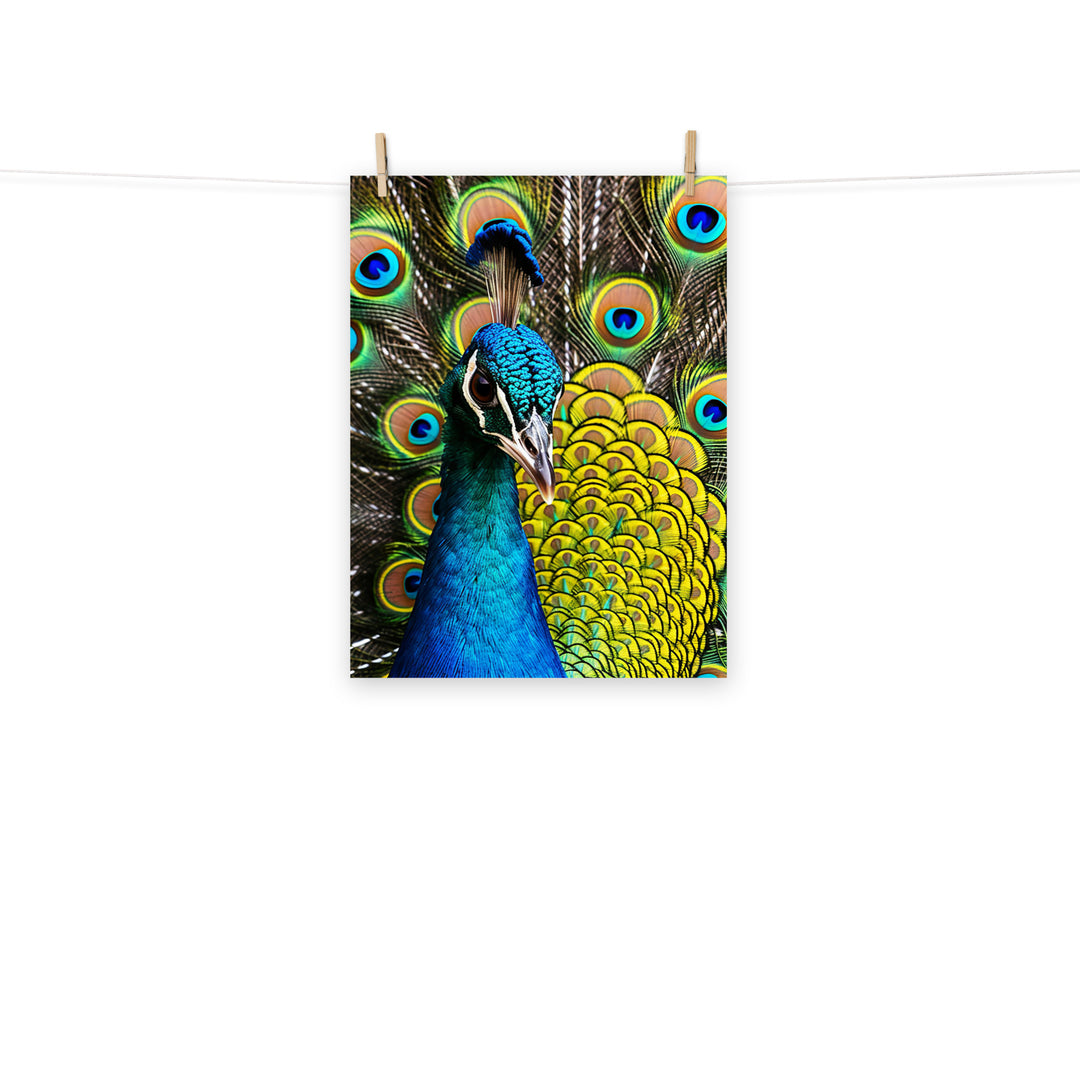 Peacock Photo paper poster - PosterfyAI.com