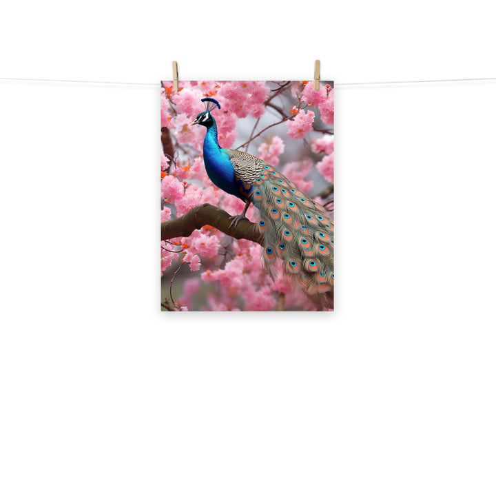 Peacock Photo paper poster - PosterfyAI.com