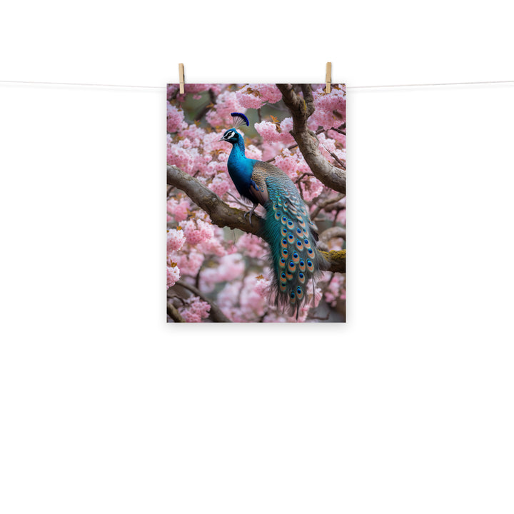 Peacock Photo paper poster - PosterfyAI.com