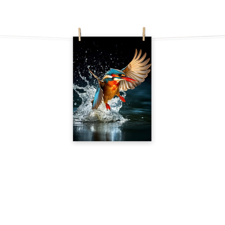 Kingfisher Photo paper poster - PosterfyAI.com