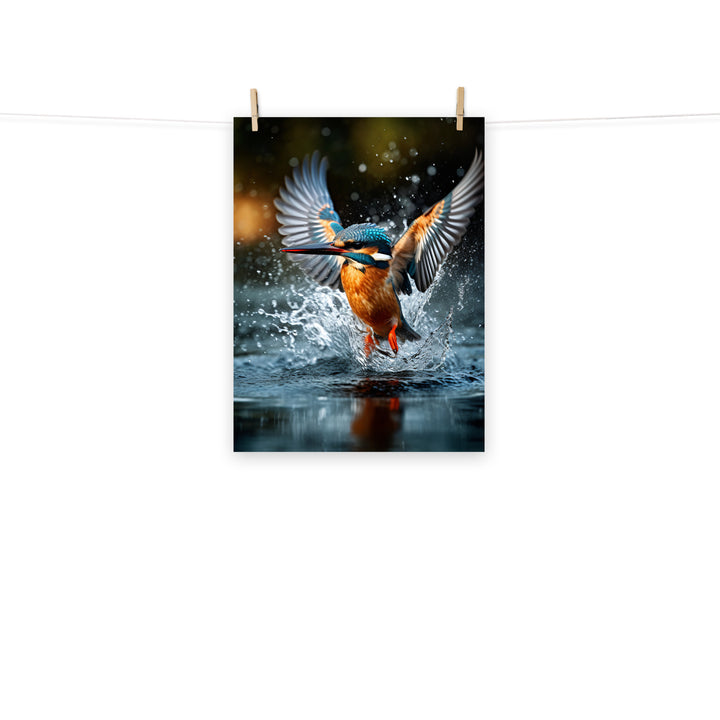 Kingfisher Photo paper poster - PosterfyAI.com