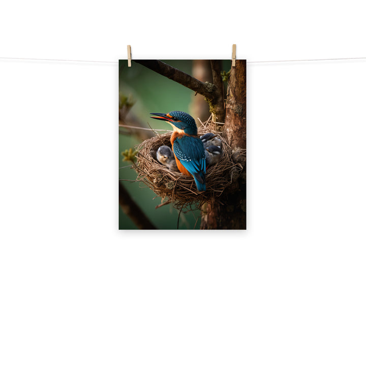 Kingfisher Photo paper poster - PosterfyAI.com
