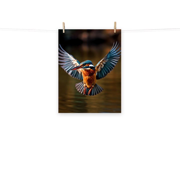 Kingfisher Photo paper poster - PosterfyAI.com