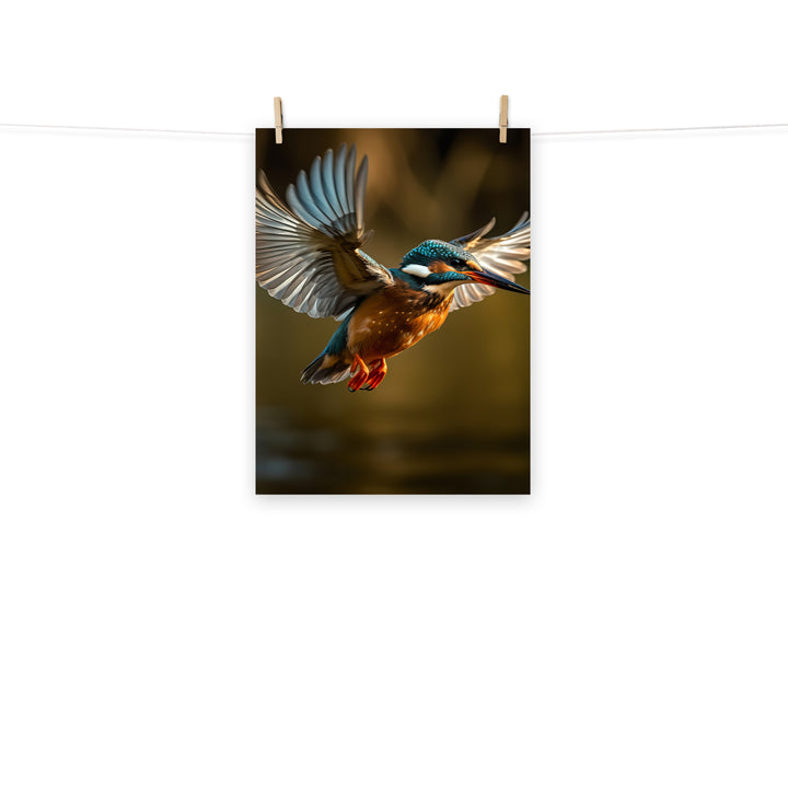 Kingfisher Photo paper poster - PosterfyAI.com
