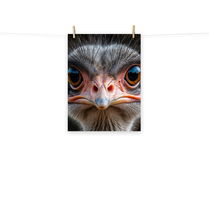 Ostrich Photo paper poster - PosterfyAI.com