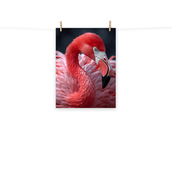 Flamingo Photo paper poster - PosterfyAI.com