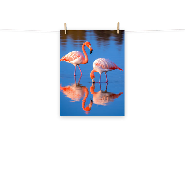 Flamingo Photo paper poster - PosterfyAI.com
