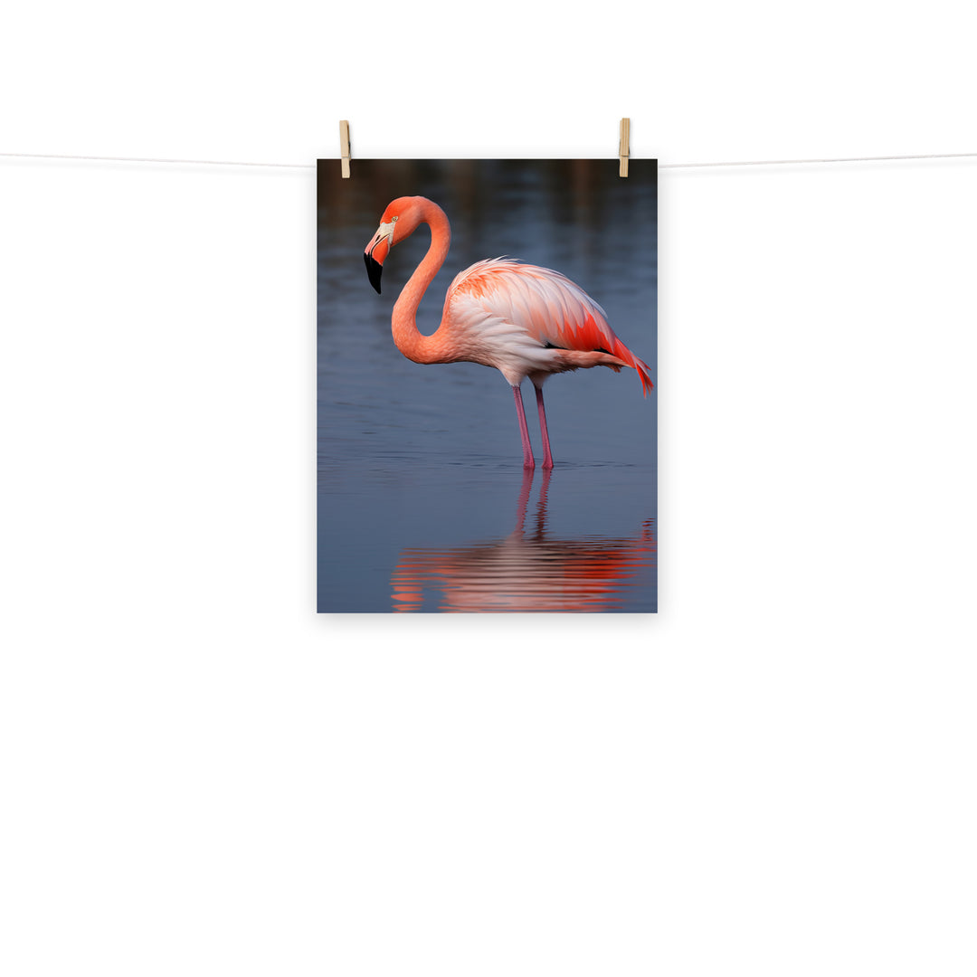 Flamingo Photo paper poster - PosterfyAI.com