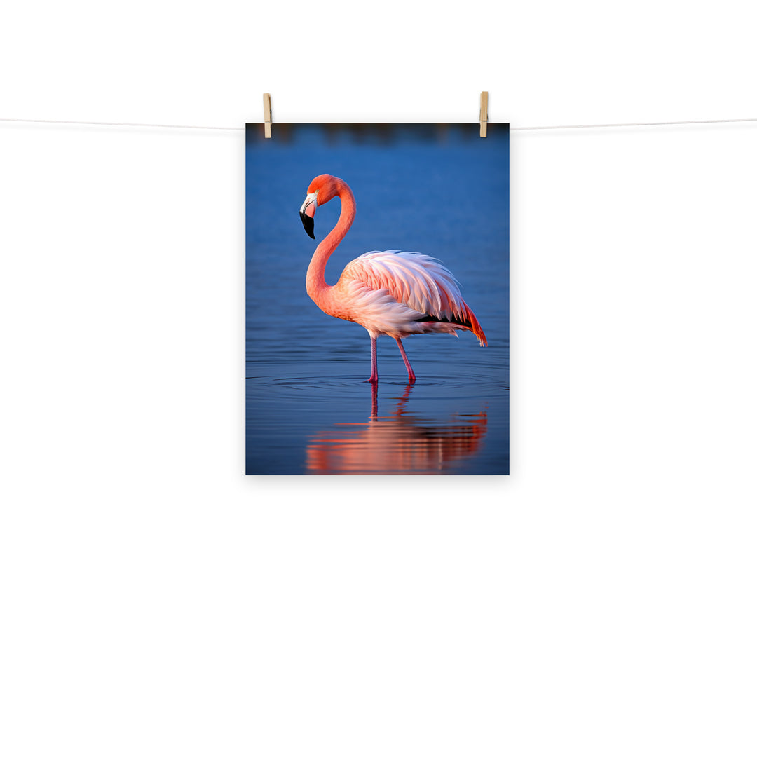 Flamingo Photo paper poster - PosterfyAI.com