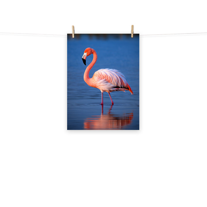 Flamingo Photo paper poster - PosterfyAI.com