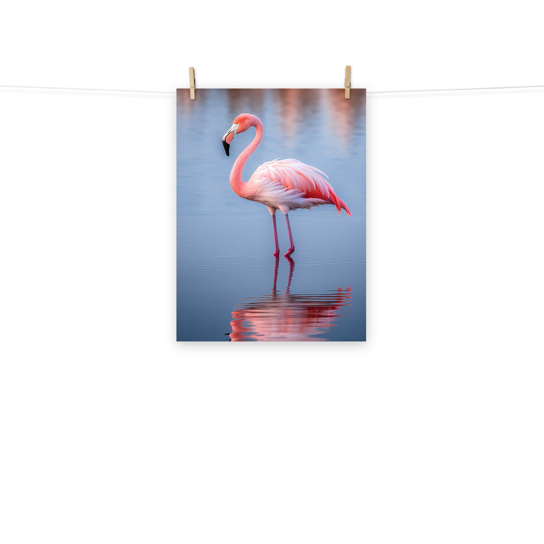 Flamingo Photo paper poster - PosterfyAI.com