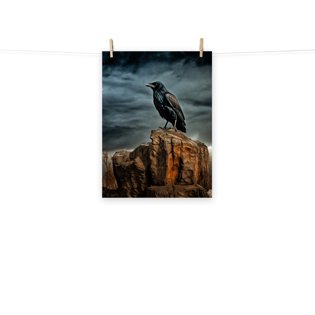 Raven Photo paper poster - PosterfyAI.com
