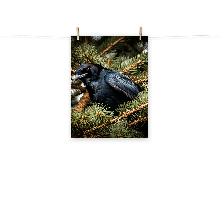 Raven Photo paper poster - PosterfyAI.com