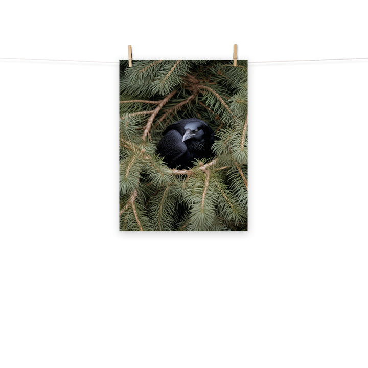 Raven Photo paper poster - PosterfyAI.com