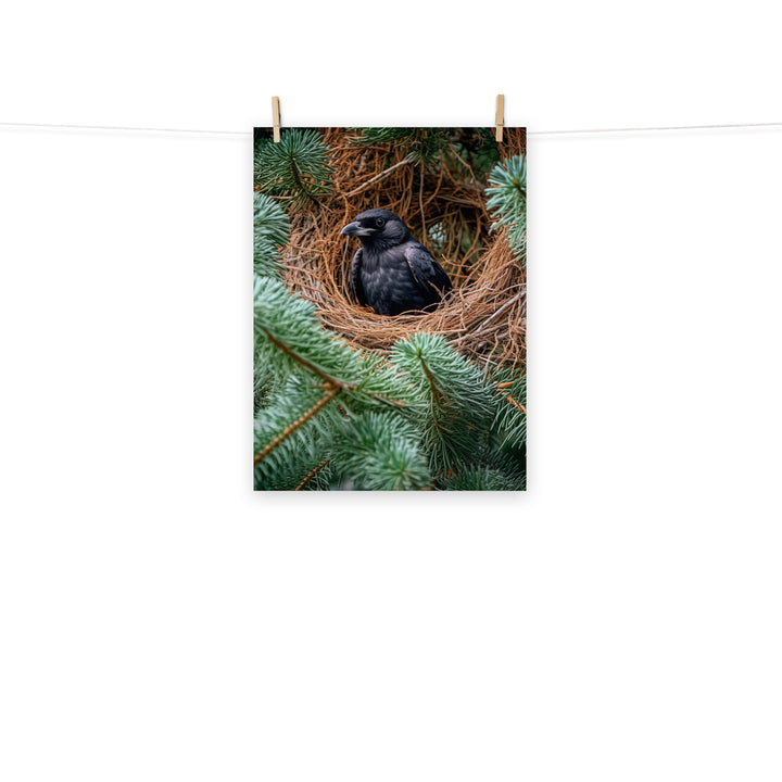 Raven Photo paper poster - PosterfyAI.com