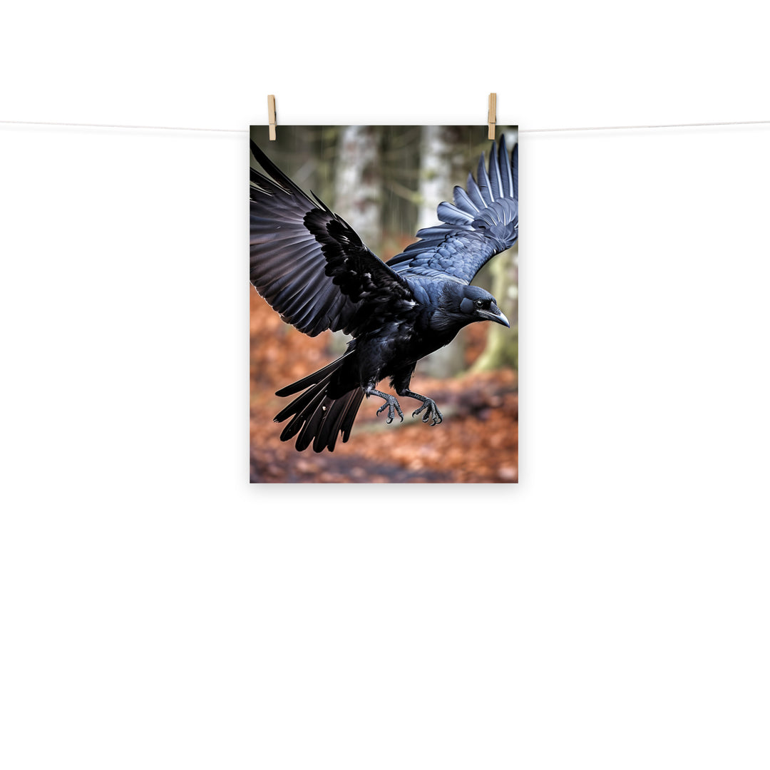 Raven Photo paper poster - PosterfyAI.com
