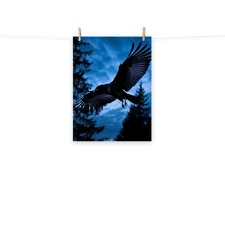 Raven Photo paper poster - PosterfyAI.com
