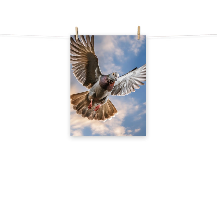 Pigeon Photo paper poster - PosterfyAI.com